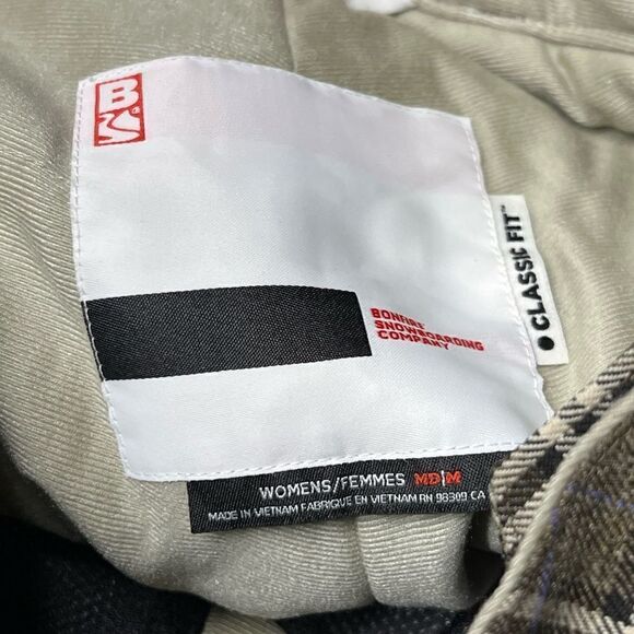 NEW Bonfire Arena plaid Streetwear Inspired Snowboarding Pants Womens Sz M - Picture 10 of 10